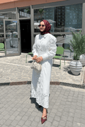 Sakura Elbise Beyaz