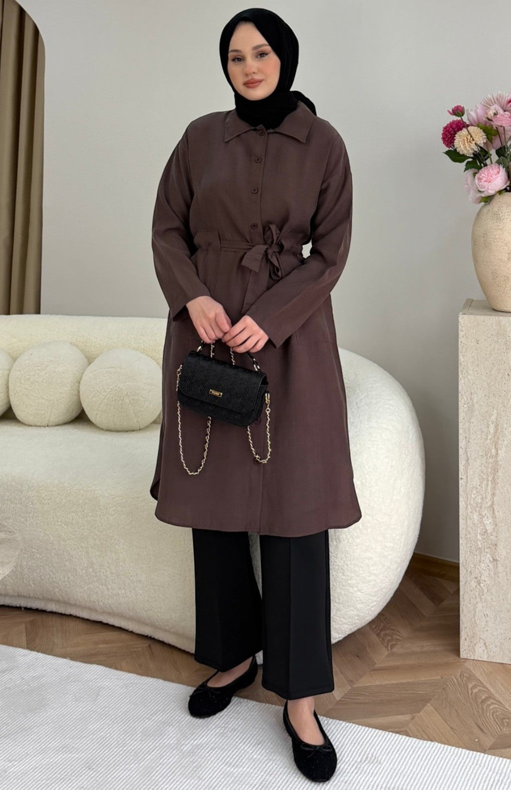 Sansa Tunik Kahve