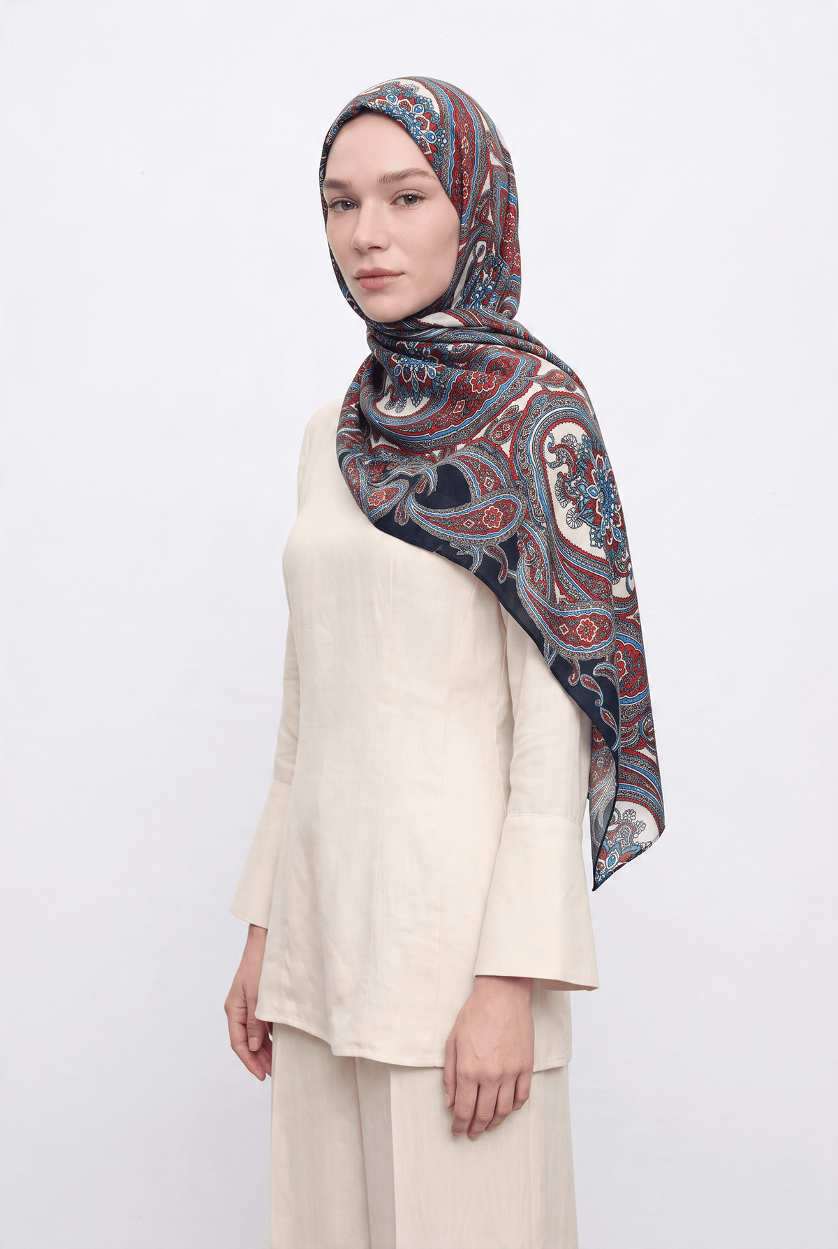 Silk Home 25k Mayda Şal-1 Gece Mavisi