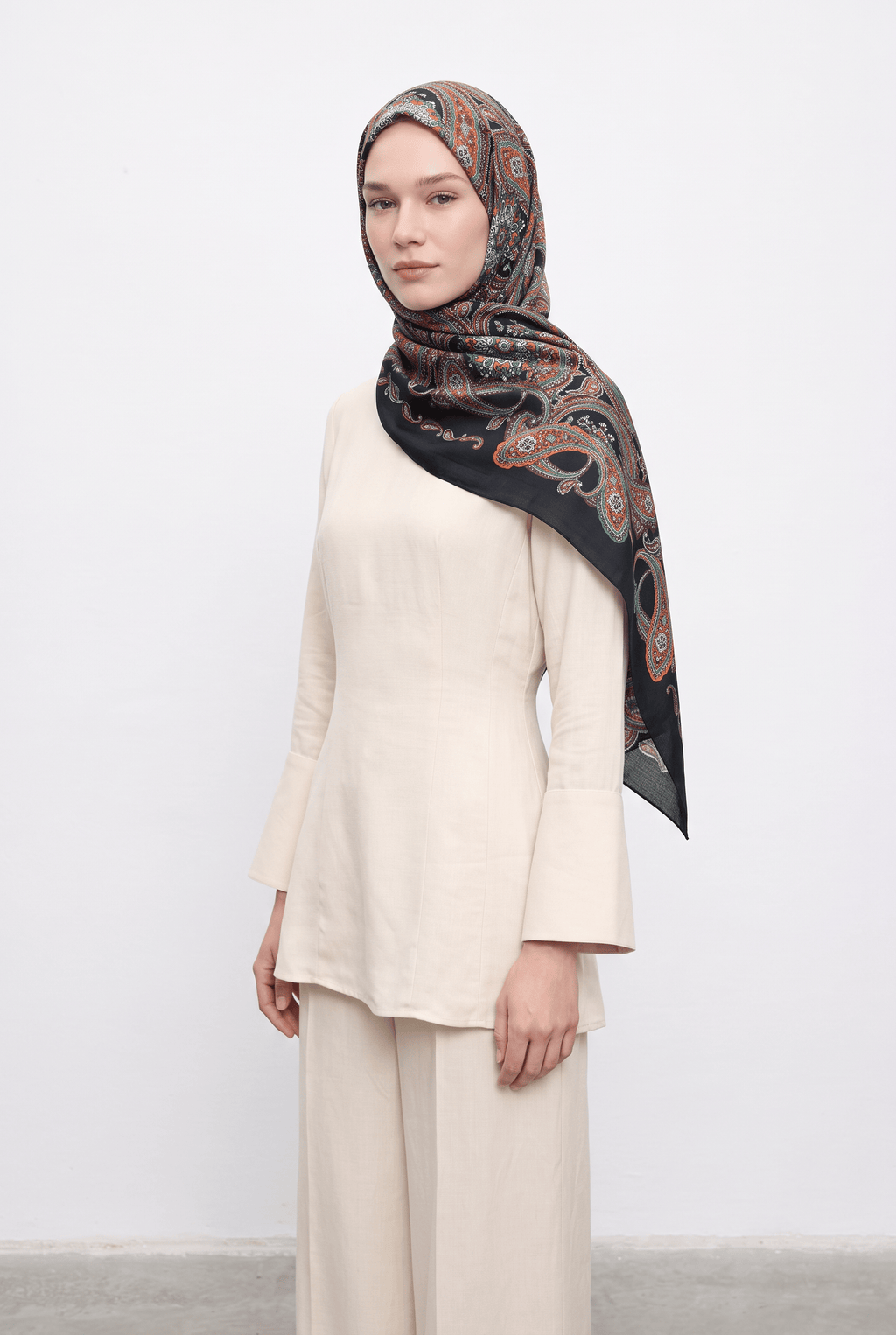 Silk Home 25k Mayda Şal-1 Koyu Laci