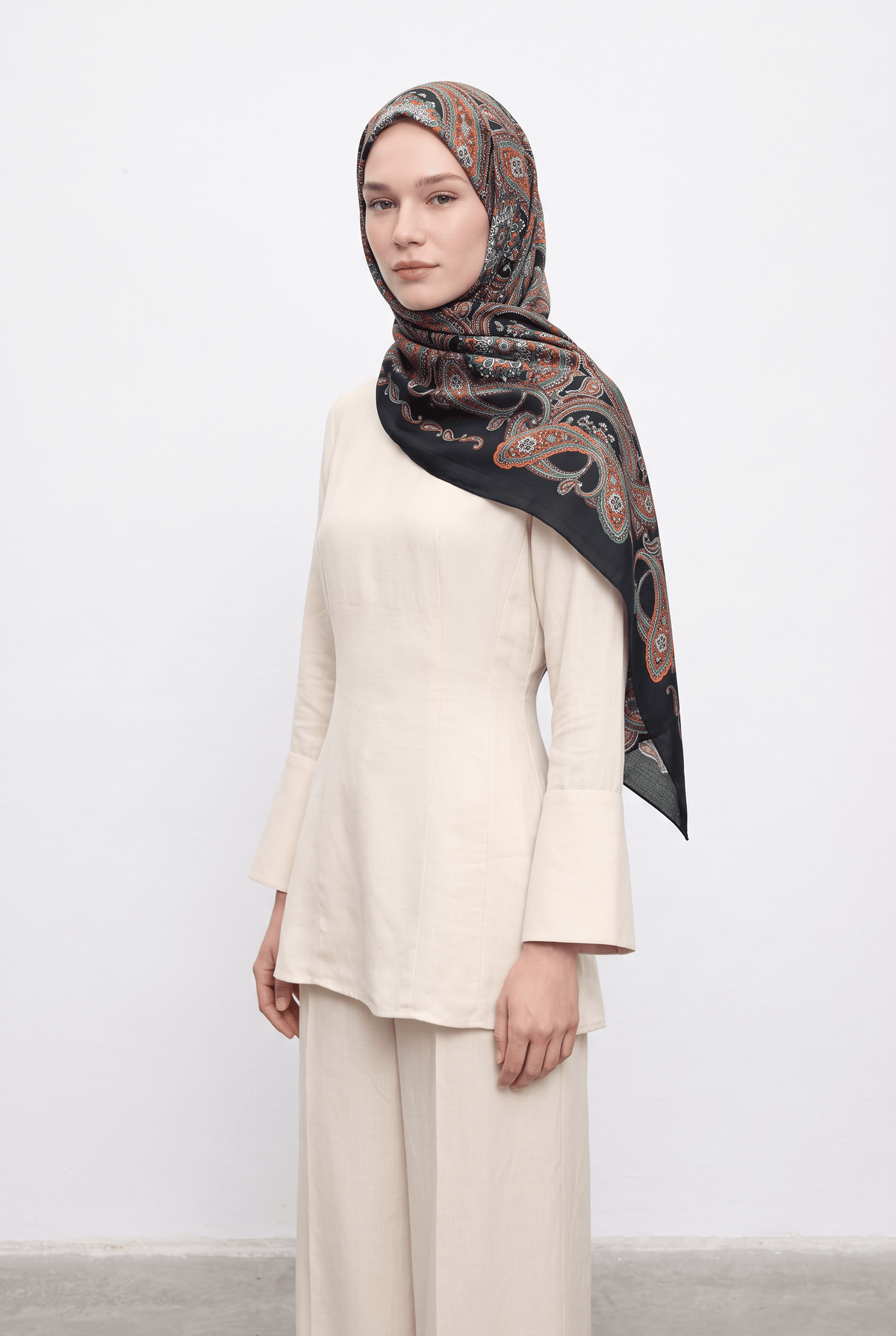 Silk Home 25k Mayda Şal-1 Koyu Laci