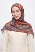 Silk Home 25k Mayda Şal-1 Nar Çiçeği