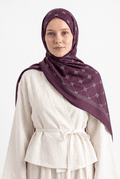 Silk Home 25k Mayda Şal-5 Bordo