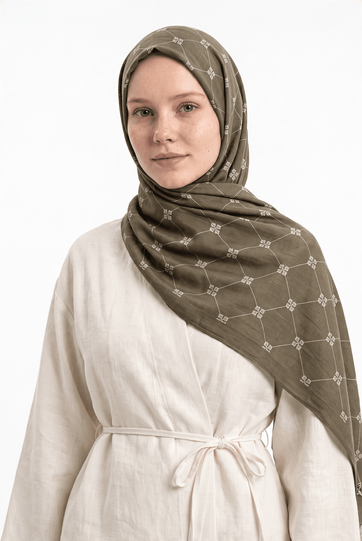Silk Home 25k Mayda Şal-5 Sütlü Kahve