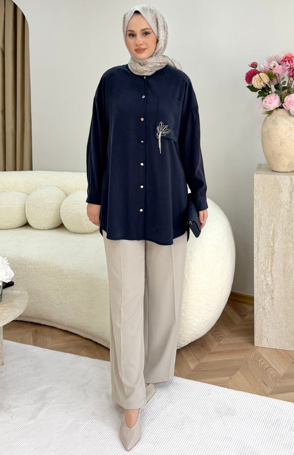 Sorenya Tunik Lacivert