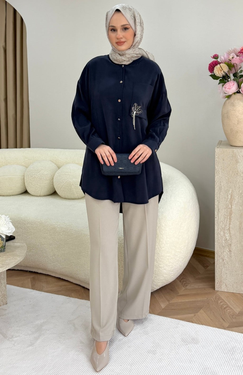 Sorenya Tunik Lacivert