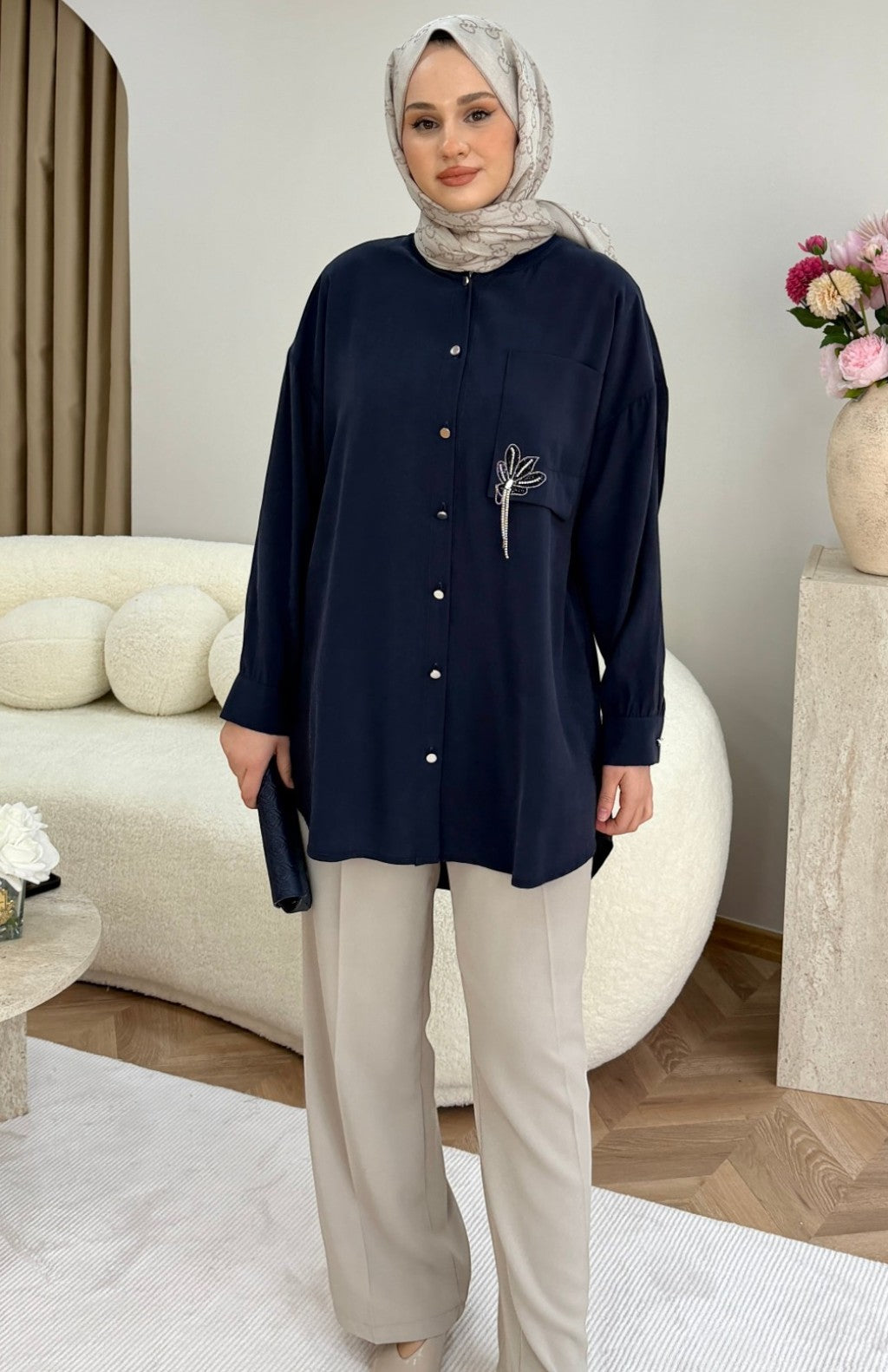Sorenya Tunik Lacivert